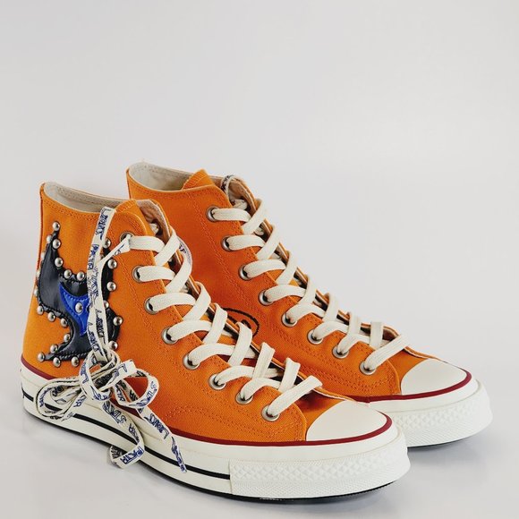 Converse X Come Tees Chuck 70 'Star Light Path' Sun Orange Sneakers A01762C NWT - Picture 1 of 6